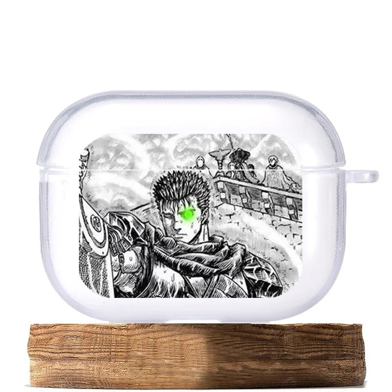 Funda para auriculares de anime japonés Berserk Guts Zodd para AirPods4 1 2 3 Pro