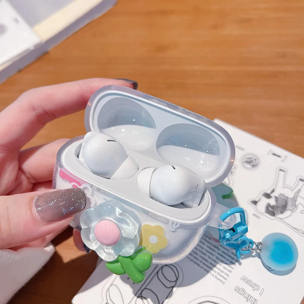 Funda para Xiaomi Redmi Buds 6 Pro con diseño de estrella 3D para auriculares Redmi Buds 6 Pro, con llavero