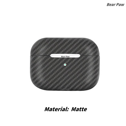 Para Airpods Pro 3 fundas de fibra de aramida fundas finas de fibra de carbono para auriculares para Airpods 4/Airpods Pro 2 3 cubierta de fibra de carbono Kevlar Real