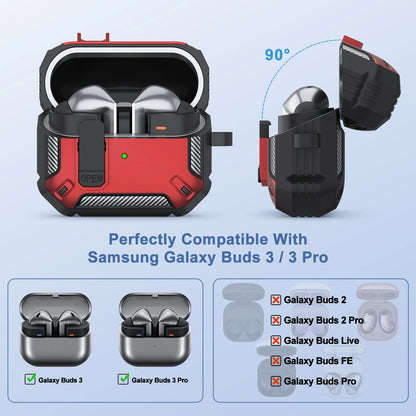 Fundas para auriculares con cerradura de seguridad para Samsung Galaxy Buds