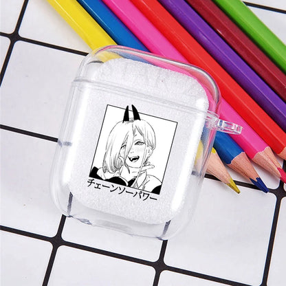 funda suave de TPU Power Denji Makima Aki Pochita funda para auriculares fundas Pro 3 2 1