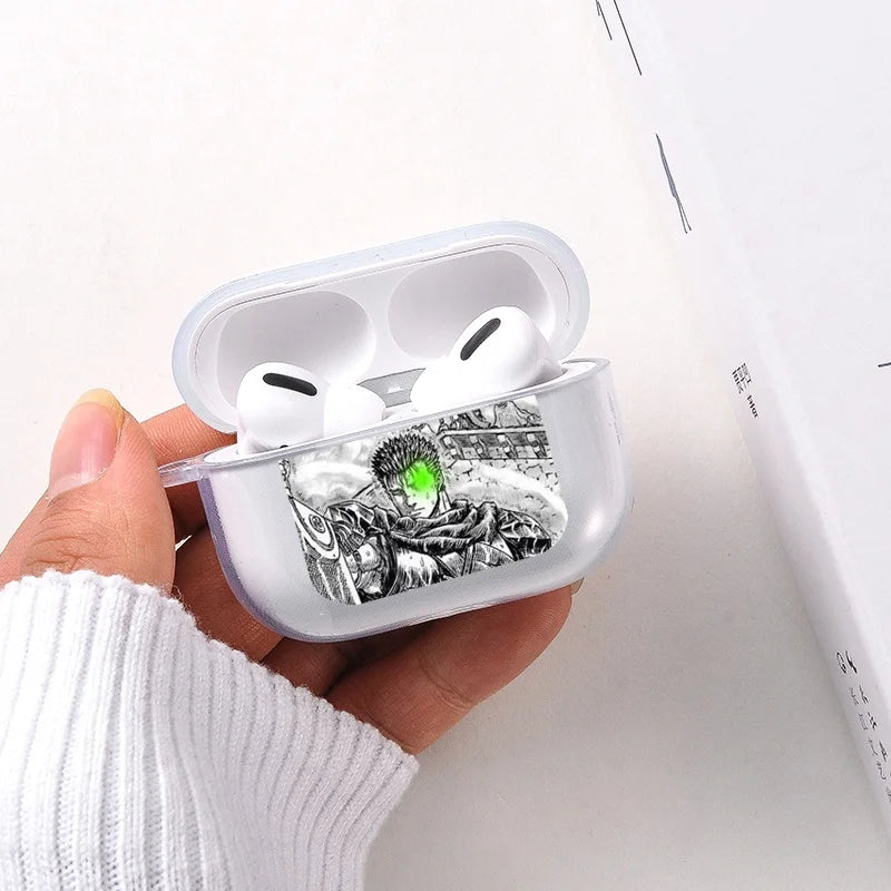 Funda para auriculares de anime japonés Berserk Guts Zodd para AirPods4 1 2 3 Pro