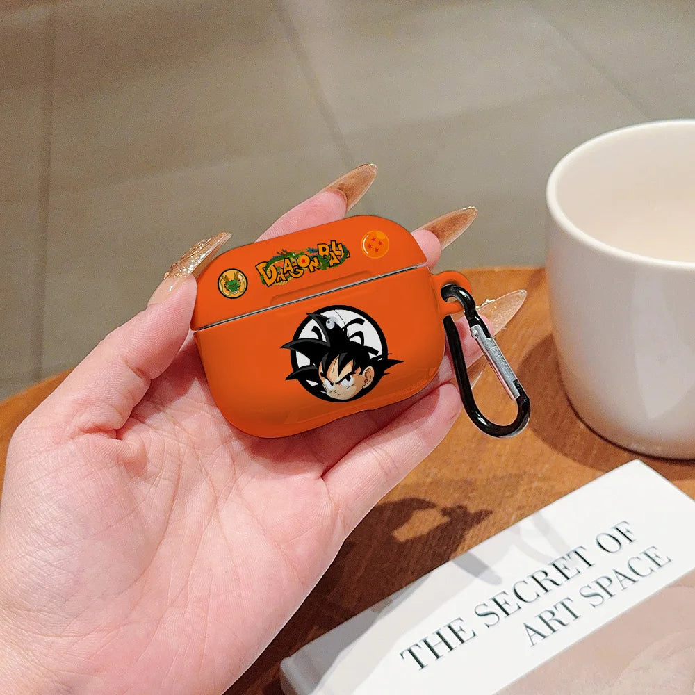 Anime a prueba de golpes para d-dragons bolas protectora brillante HD duro PC auriculares funda para AirPods 1 2 3