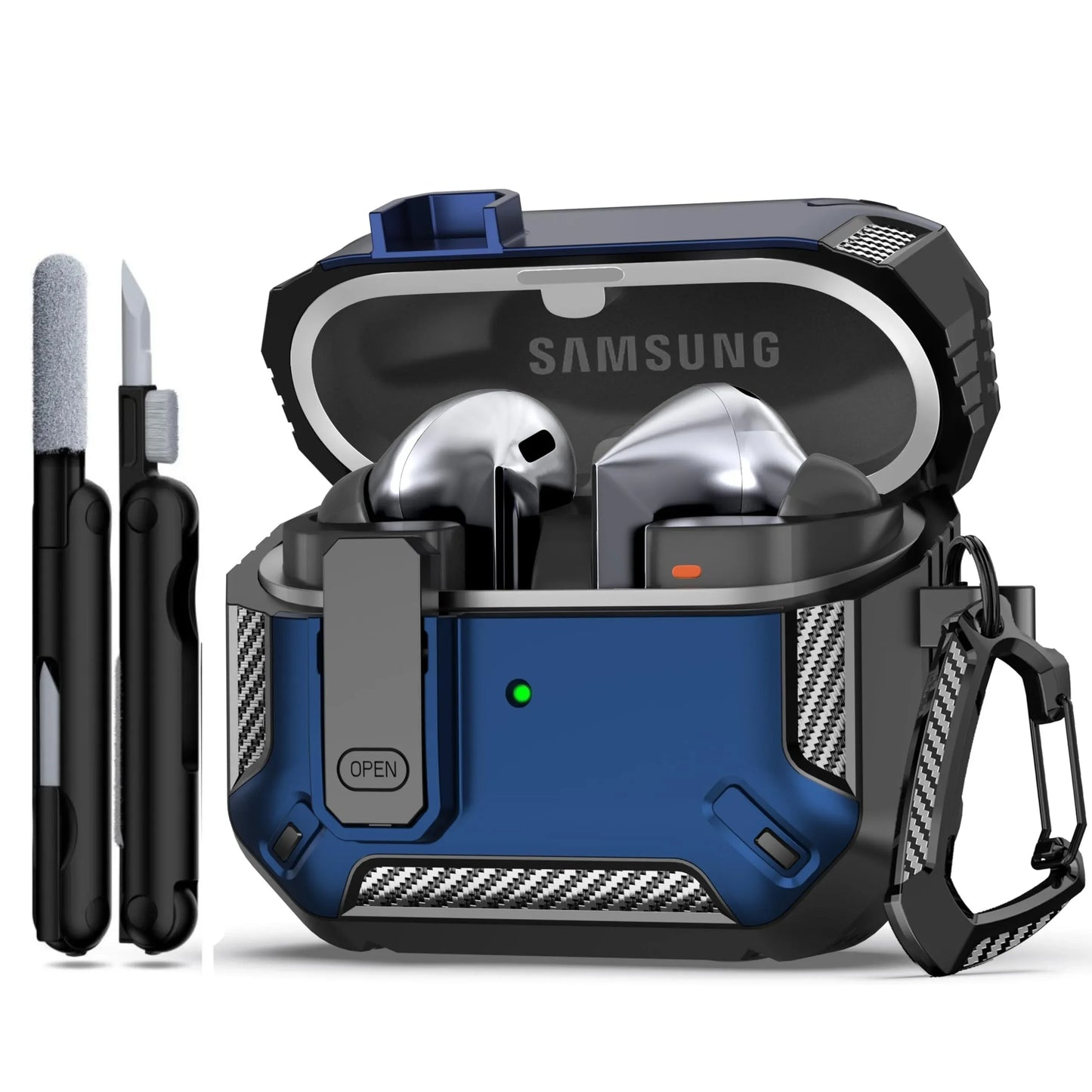 Funda Para Samsung Galaxy Buds con kit de limpieza Funda con cerradura
