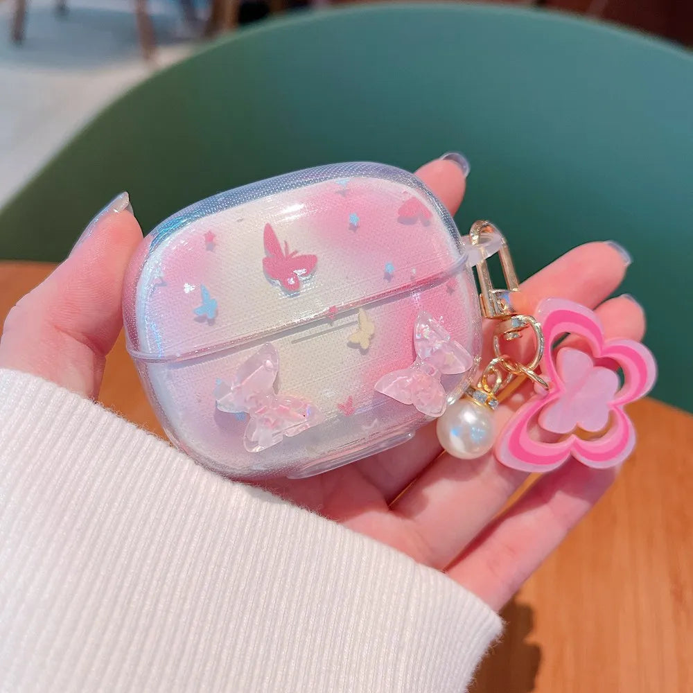 Funda para Xiaomi Redmi Buds 6 Pro con diseño de estrella 3D para auriculares Redmi Buds 6 Pro, con llavero