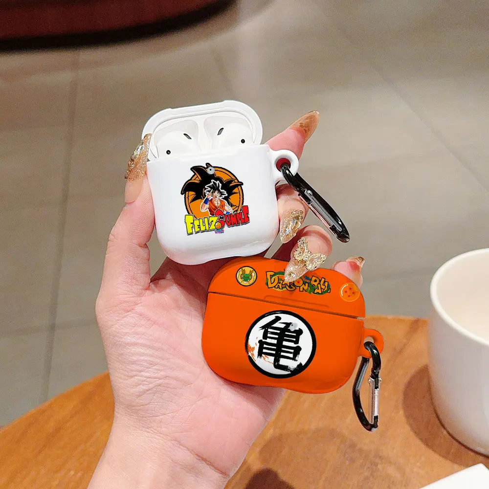 Anime a prueba de golpes para d-dragons bolas protectora brillante HD duro PC auriculares funda para AirPods 1 2 3
