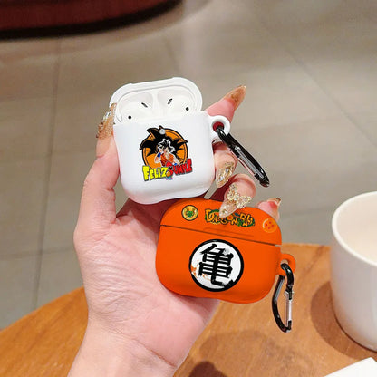 Anime a prueba de golpes para d-dragons bolas protectora brillante HD duro PC auriculares funda para AirPods 1 2 3