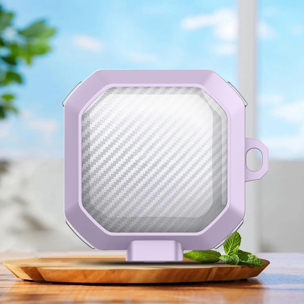 Funda transparente con cerradura de seguridad para Samsung Galaxy (protección a prueba de golpes)