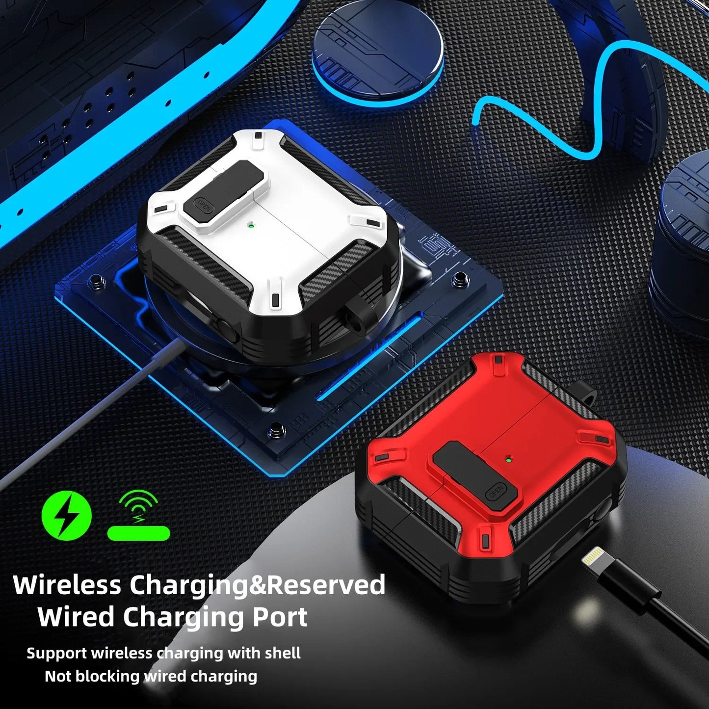 Funda Para Samsung Galaxy Buds con kit de limpieza Funda con cerradura