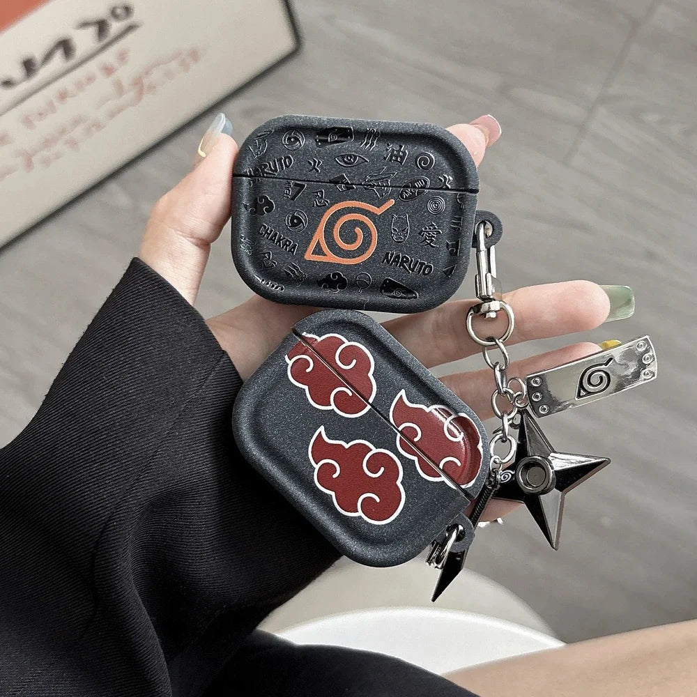 Funda protectora para auriculares Anime N-NARUTOS Itachi Obito Pain para Airpods
