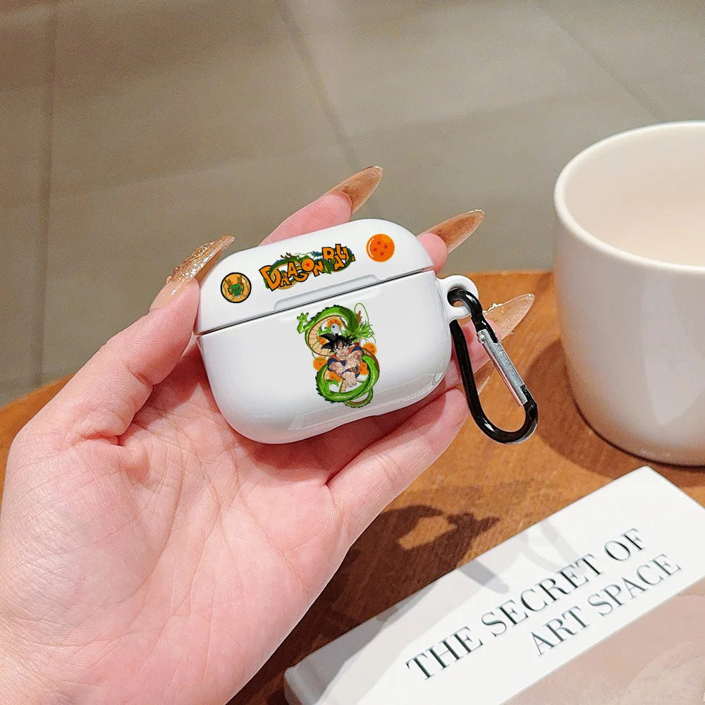 Anime a prueba de golpes para d-dragons bolas protectora brillante HD duro PC auriculares funda para AirPods 1 2 3