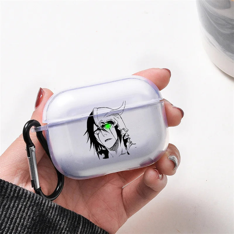Funda de TPU transparente de Anime Ulquiorra Cifer para Airpods