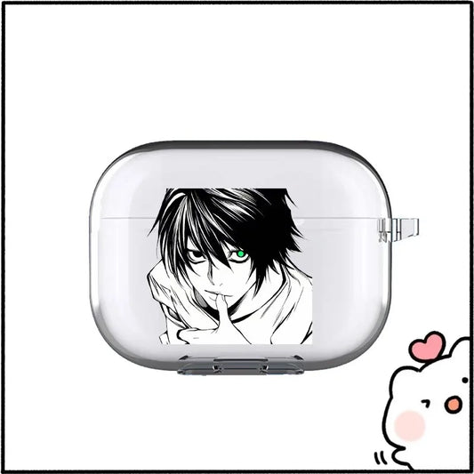 Funda protectora transparente para Apple Airpods Pro 2 L·Lawliet Death Note