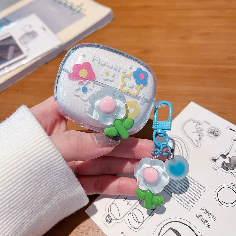 Funda para Xiaomi Redmi Buds 6 Pro con diseño de estrella 3D para auriculares Redmi Buds 6 Pro, con llavero