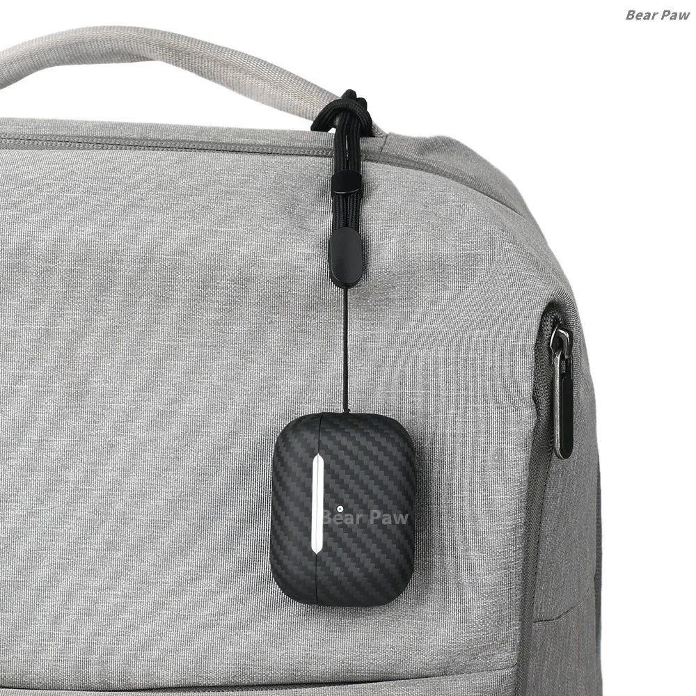 Para Airpods Pro 3 fundas de fibra de aramida fundas finas de fibra de carbono para auriculares para Airpods 4/Airpods Pro 2 3 cubierta de fibra de carbono Kevlar Real