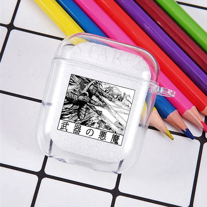 funda suave de TPU Power Denji Makima Aki Pochita funda para auriculares fundas Pro 3 2 1