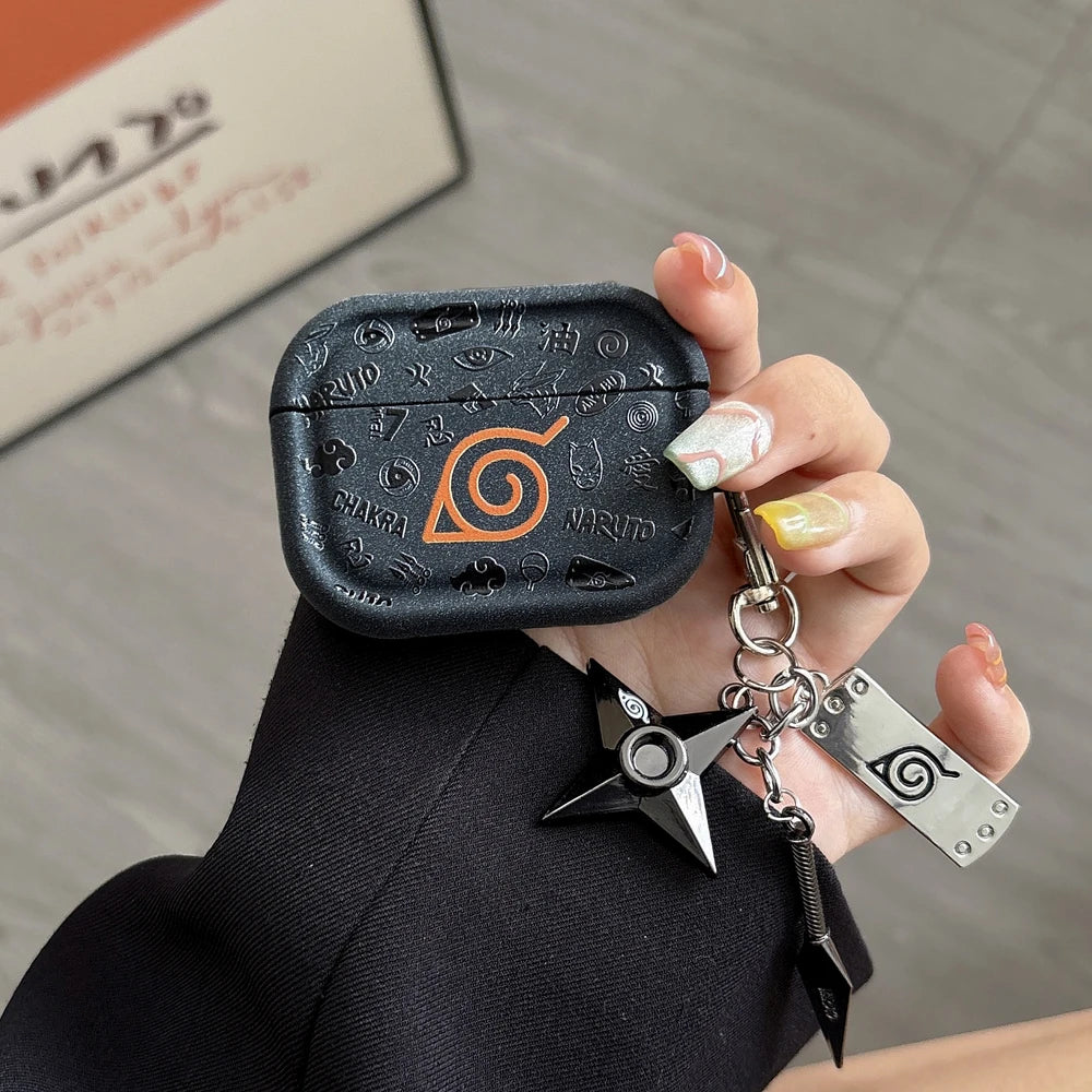Funda protectora para auriculares Anime N-NARUTOS Itachi Obito Pain para Airpods