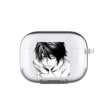 Funda protectora transparente para Apple Airpods Pro 2 L·Lawliet Death Note