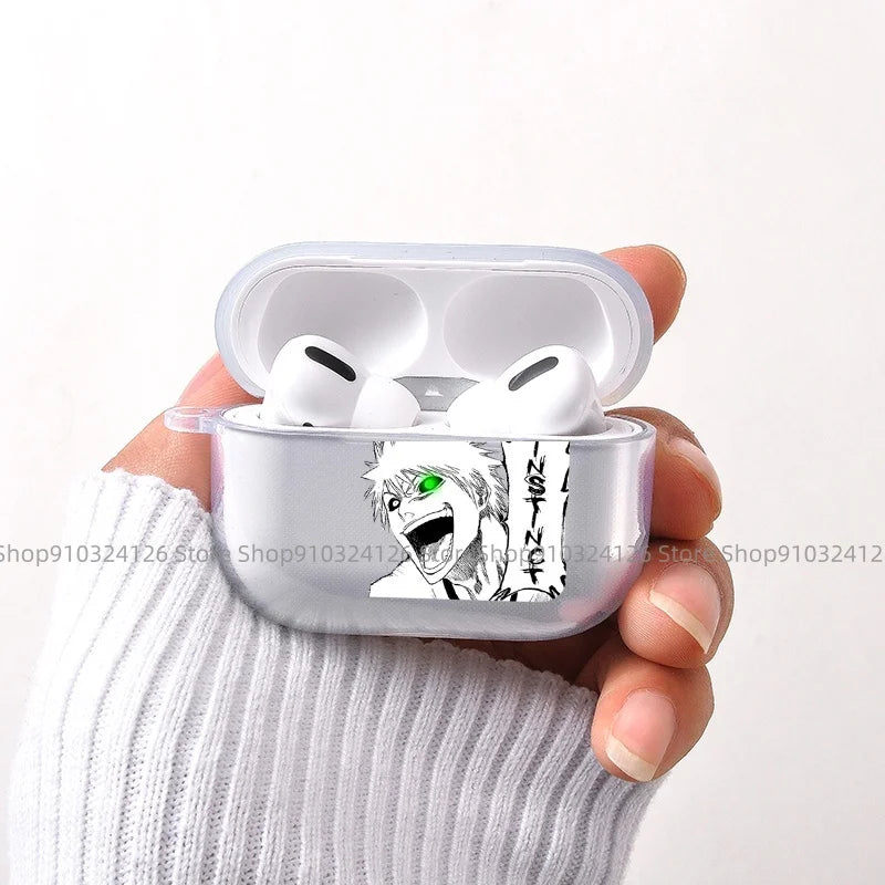 Funda para Airpods (anime Bleach Wave Kurosaki Ichigo), diseño japonés, para Airpods