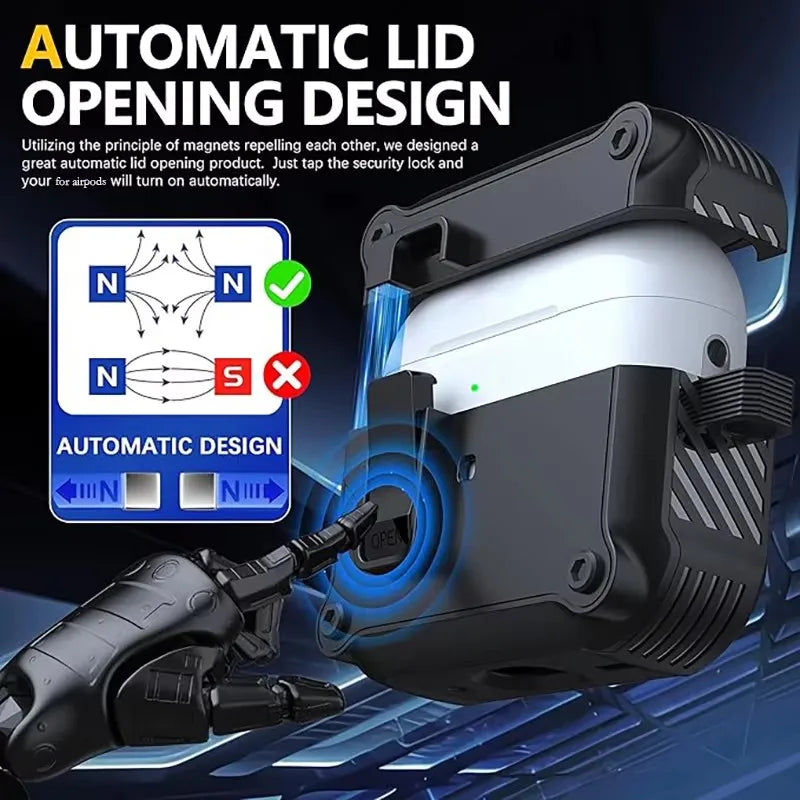 Funda de seguridad con cierre para AirPods Pro 3 (FUTURISTA)