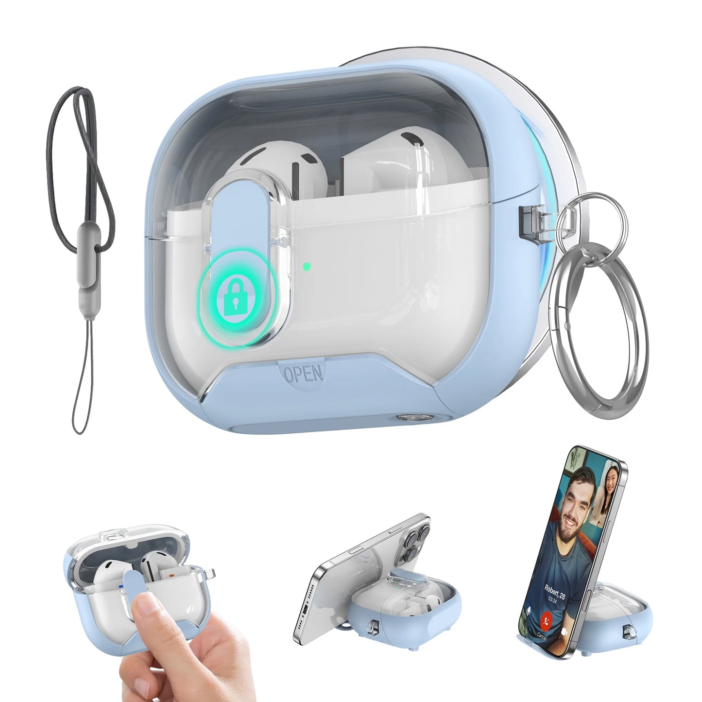 Funda para Samsung Galaxy Buds 3 Pro con cerradura segura