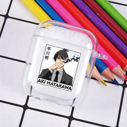 funda suave de TPU Power Denji Makima Aki Pochita funda para auriculares fundas Pro 3 2 1