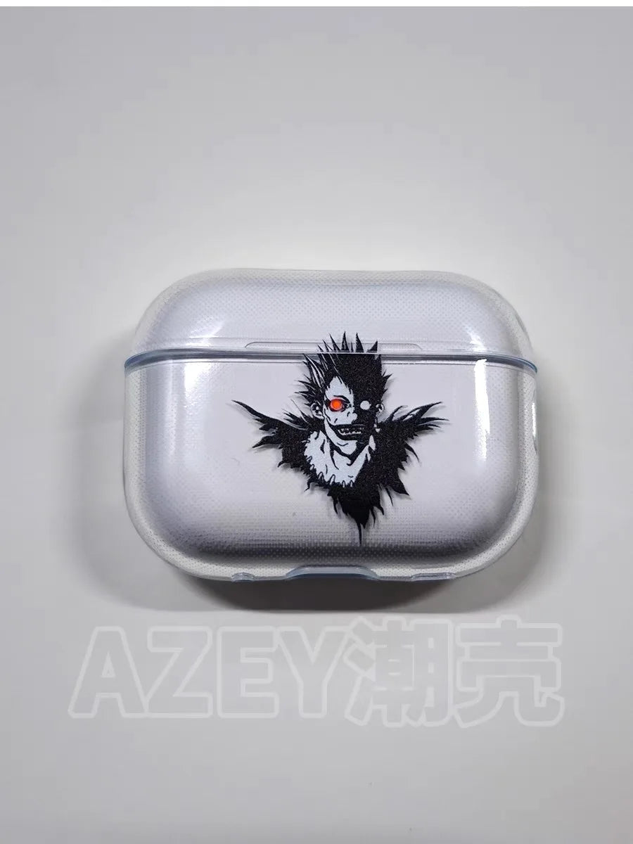 Funda para auriculares Death Note para Apple Airpods Pro, Yagami Light, Lawliet Ryuk, fundas protectoras para AirPods de anime