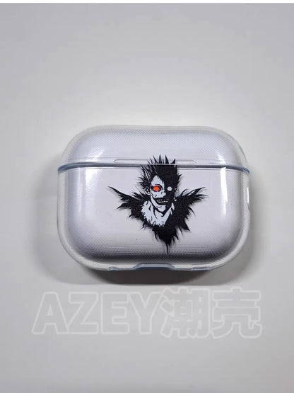 Funda para auriculares Death Note para Apple Airpods Pro, Yagami Light, Lawliet Ryuk, fundas protectoras para AirPods de anime