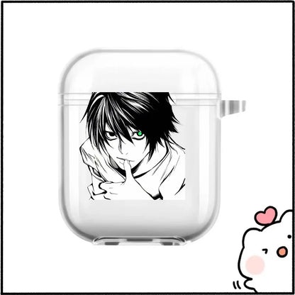 Funda protectora transparente para Apple Airpods Pro 2 L·Lawliet Death Note