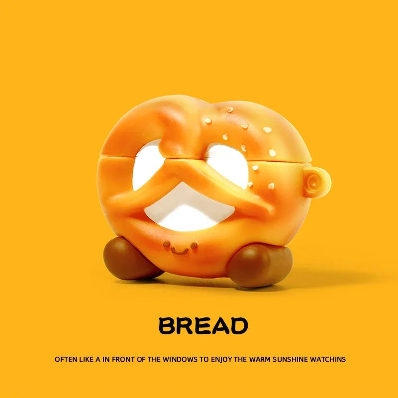 Funda de pan de galletas de Chocolate 3D para AirPods