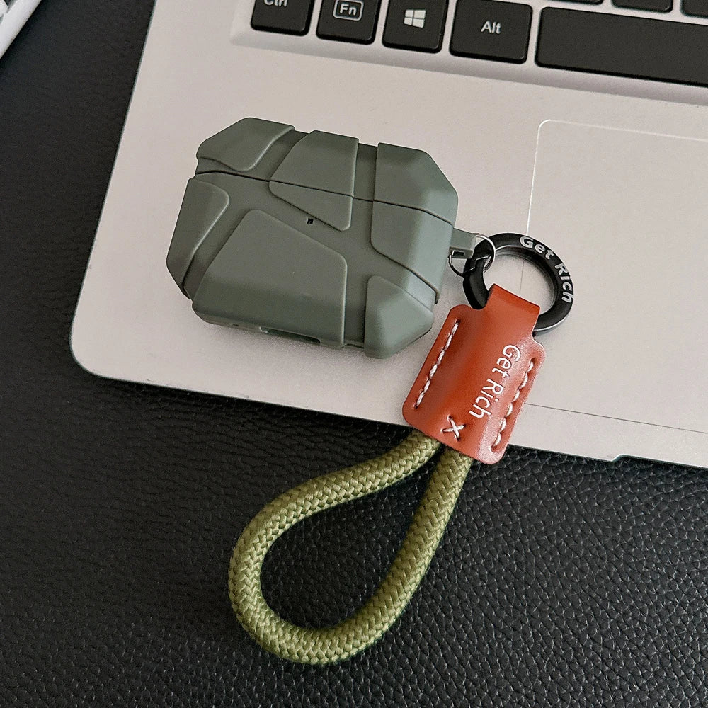 Nueva funda protectora anticaída para auriculares Airpods para Apple AirPods Pro 2 AirPods 3 2 1 airPods 4 fundas Airpods de TPU con cordón