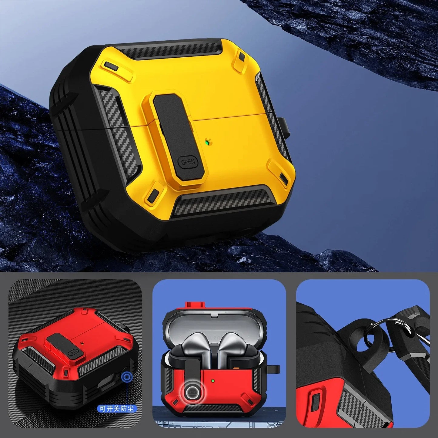 Funda Para Samsung Galaxy Buds con kit de limpieza Funda con cerradura